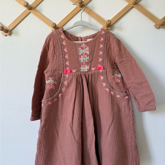 Louise Misha Other - Adorable Pink Embroidered Kids Dress